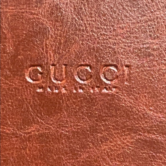 Gucci Red Leather Handbag with Matching Wristlet - Picture 3 of 6